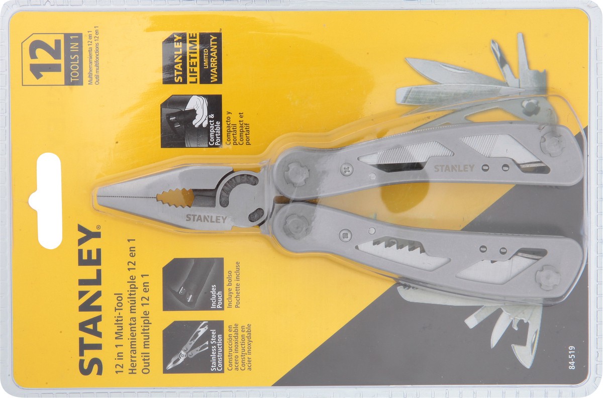 slide 8 of 9, Stanley 12-in-1 Multi Tool With Holster, 1 ct