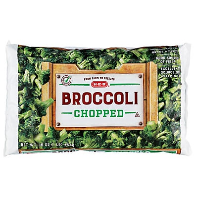 slide 1 of 1, H-E-B Chopped Broccoli, 16 oz