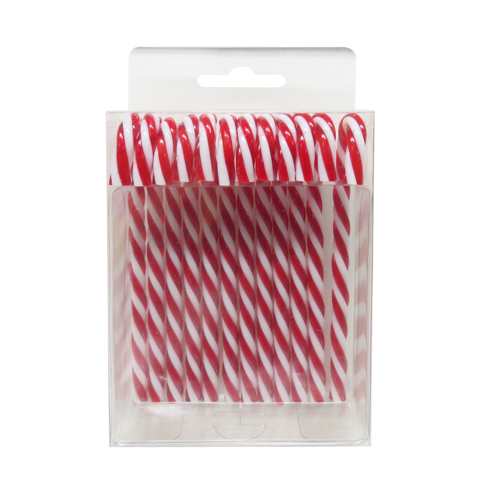 slide 4 of 4, 12 Pack 6" Plastic Candy Cane Ornaments By Ashland, 12 ct