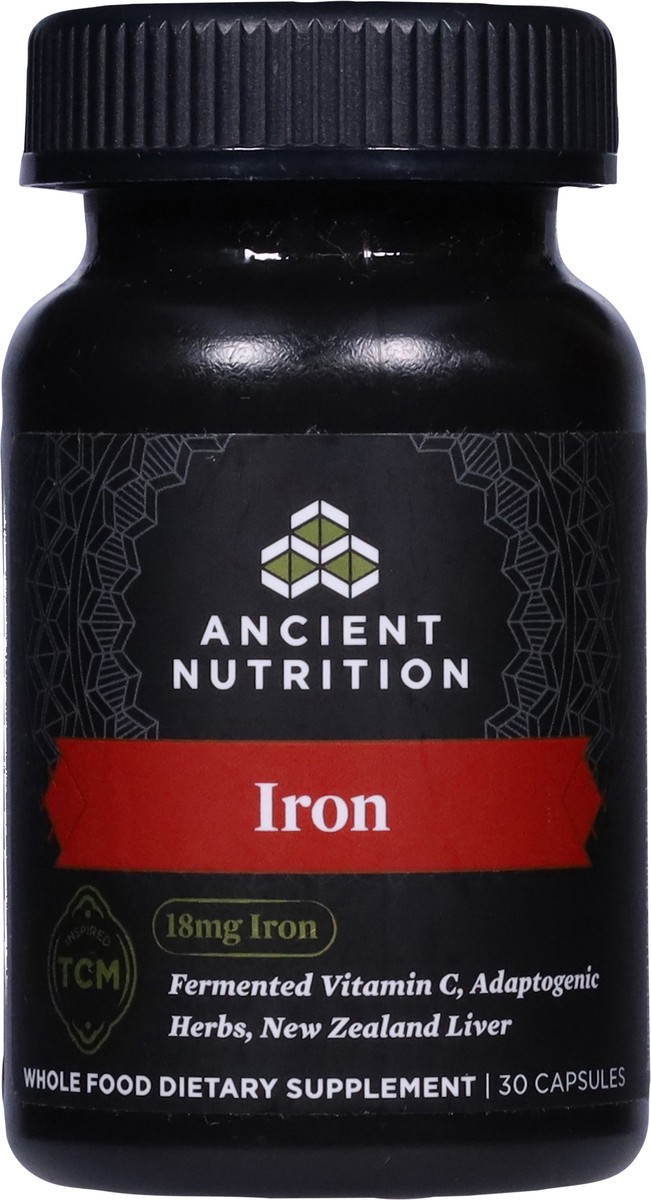 slide 10 of 12, Ancient Nutrition 18 mg Iron 30 Capsules, 30 ct