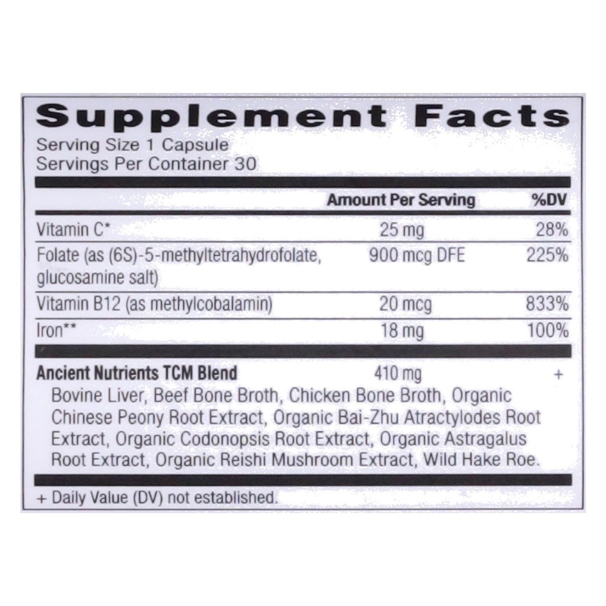 slide 4 of 12, Ancient Nutrition 18 mg Iron 30 Capsules, 30 ct