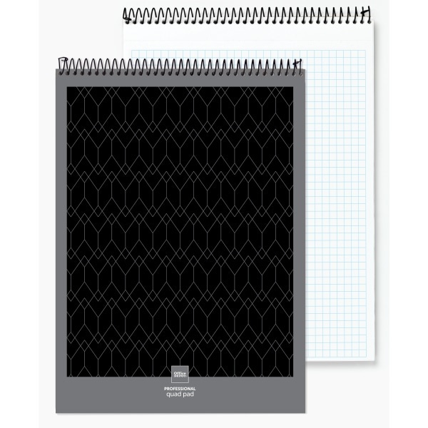 slide 1 of 3, Office Depot Brand Professional Top Wirebound Quad-Ruled Legal Pad, White, 70 ct; 8 1/2 in x 11 3/4 in