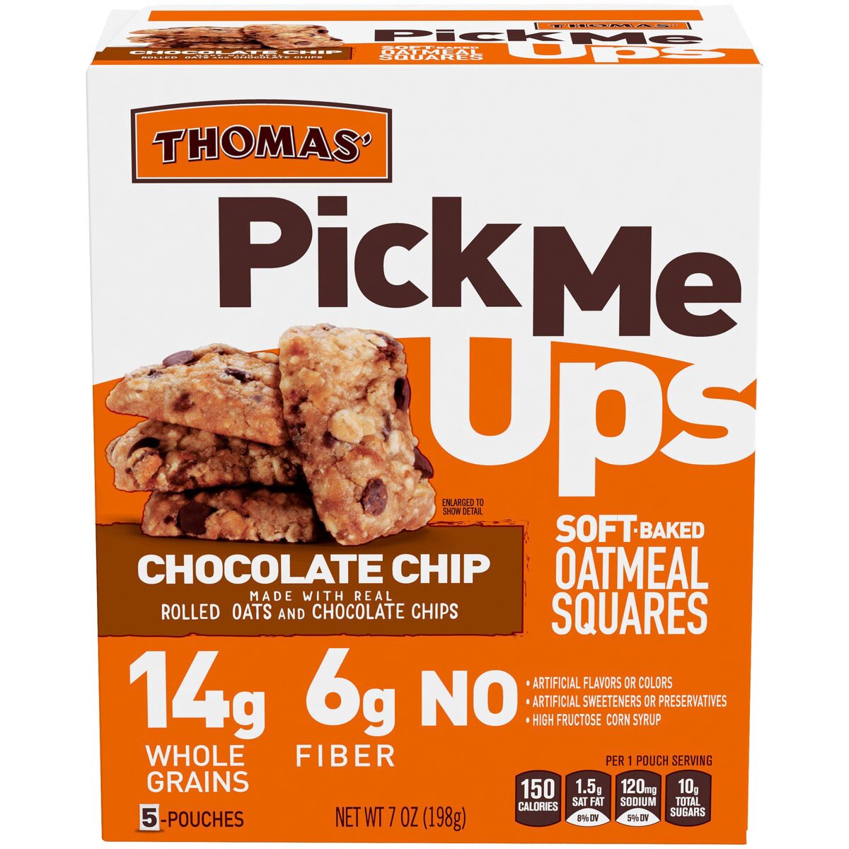 slide 1 of 5, Thomas' Oatmeal Squares, 7 oz