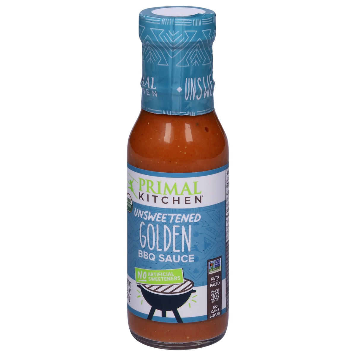 slide 2 of 9, Primal Kitchen Organic & Unsweetened Golden BBQ Sauce, 8.5 oz