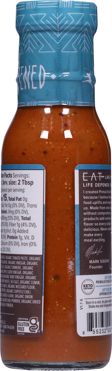 slide 5 of 9, Primal Kitchen Organic and Unsweetened Golden BBQ Sauce, 8.5 oz