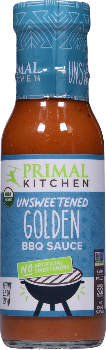 slide 9 of 9, Primal Kitchen Organic & Unsweetened Golden BBQ Sauce, 8.5 oz