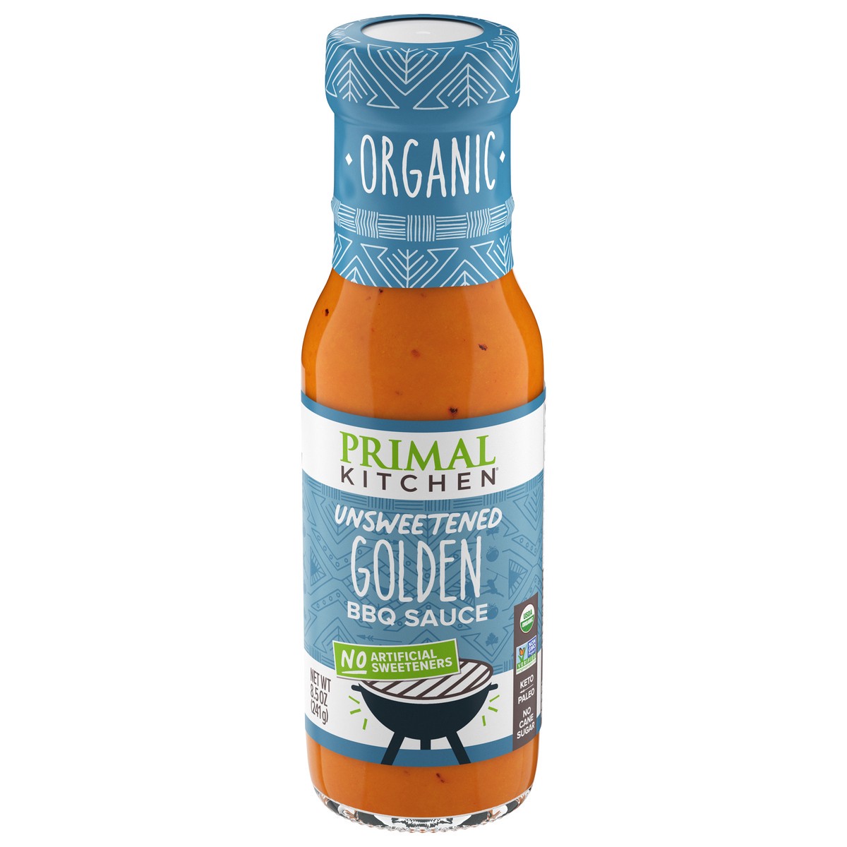 slide 1 of 9, Primal Kitchen Organic & Unsweetened Golden BBQ Sauce, 8.5 oz