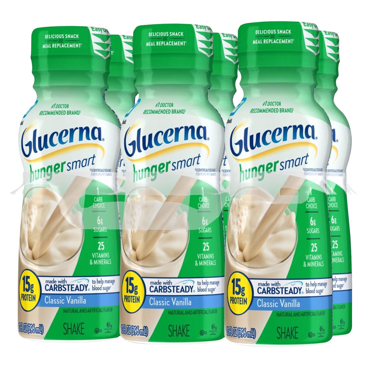 slide 5 of 5, Glucerna Hunger Smart Classic Vanilla Shake - 6 ct, 6 ct