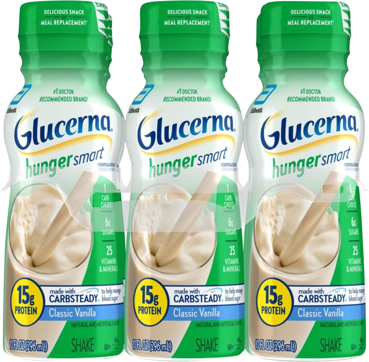 slide 4 of 5, Glucerna Hunger Smart Classic Vanilla Shake - 6 ct, 6 ct