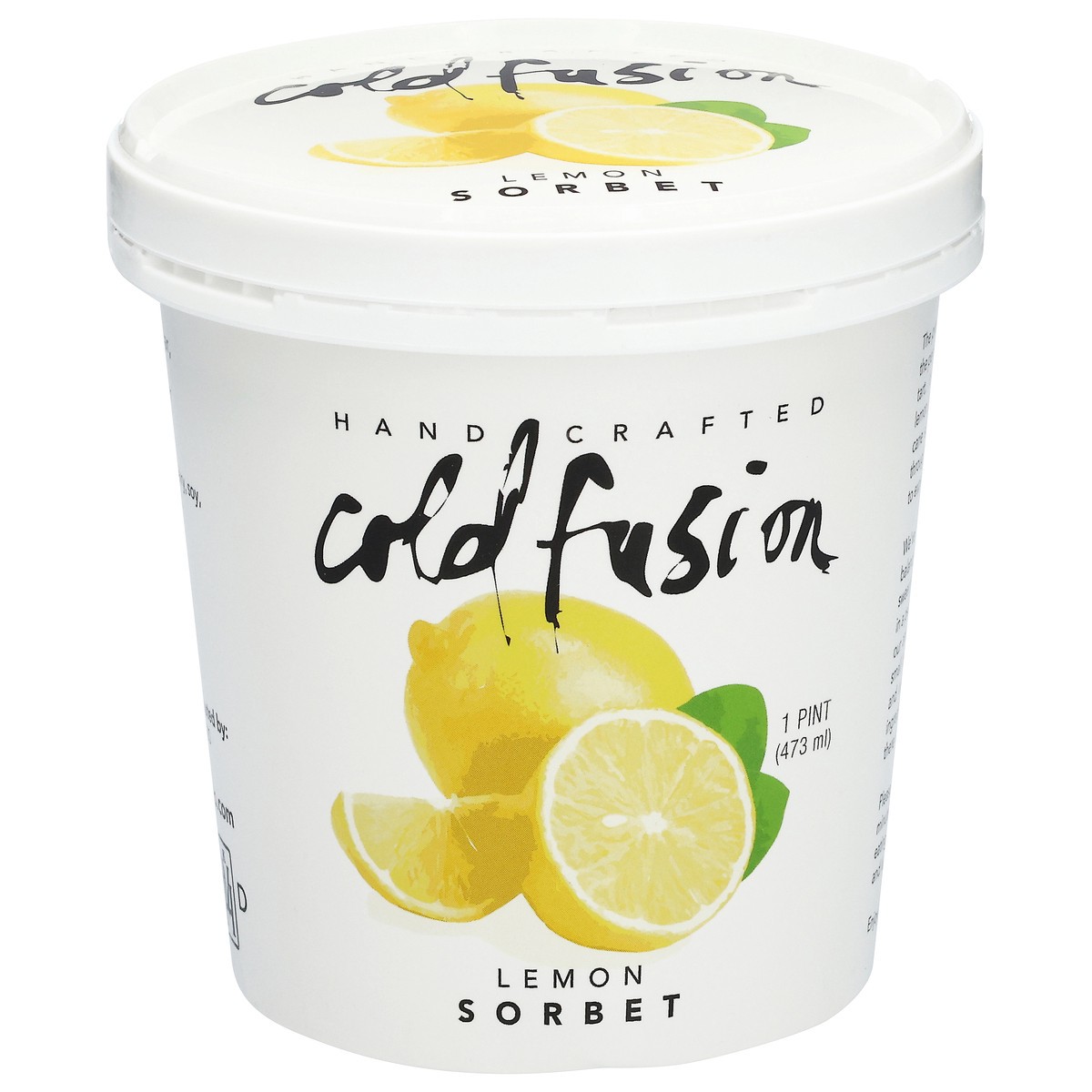 slide 4 of 4, Cold Fusion Lemon Sorbet 1 pt, 16 fl oz