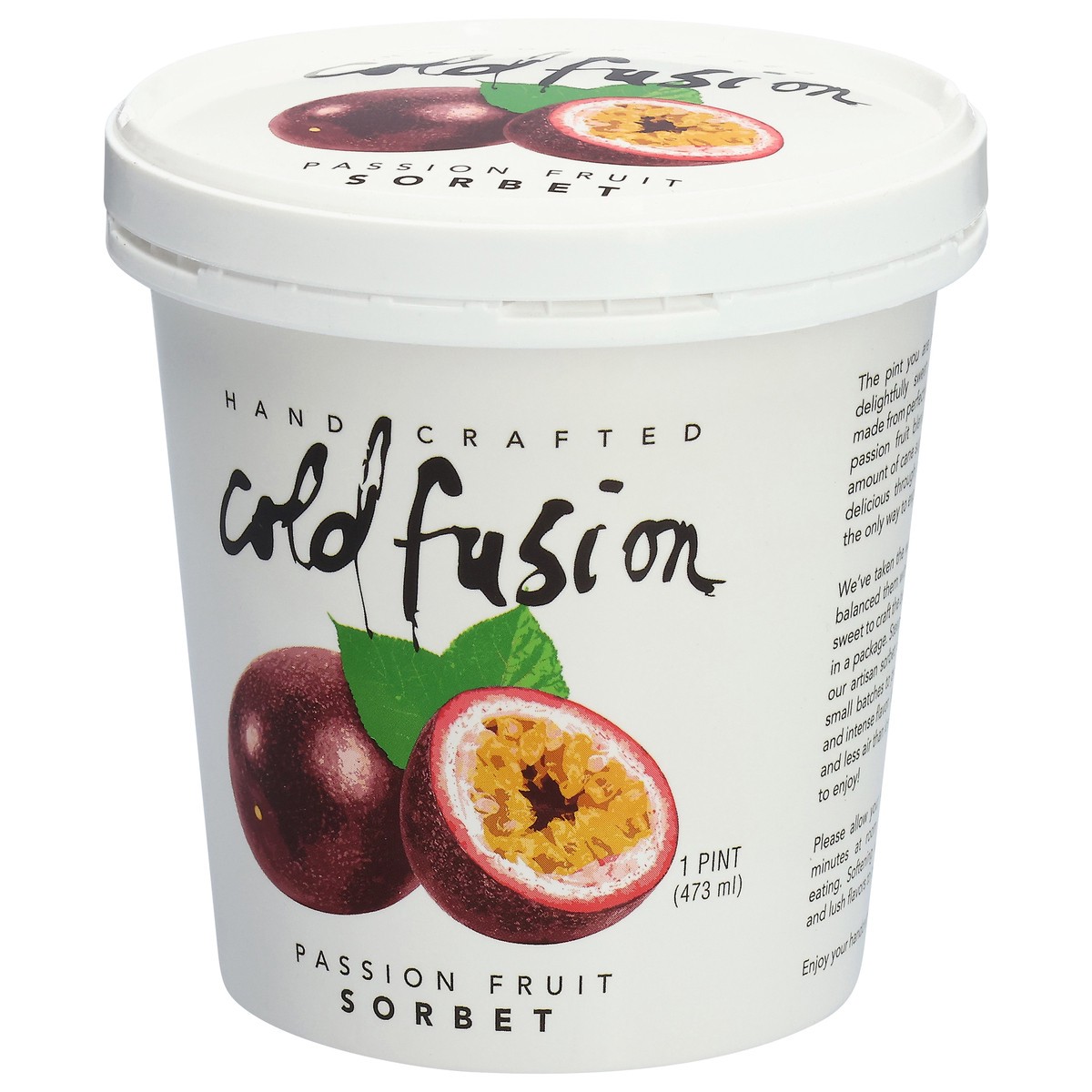 slide 4 of 4, Cold Fusion Passion Fruit Sorbet 1 pt, 16 fl oz