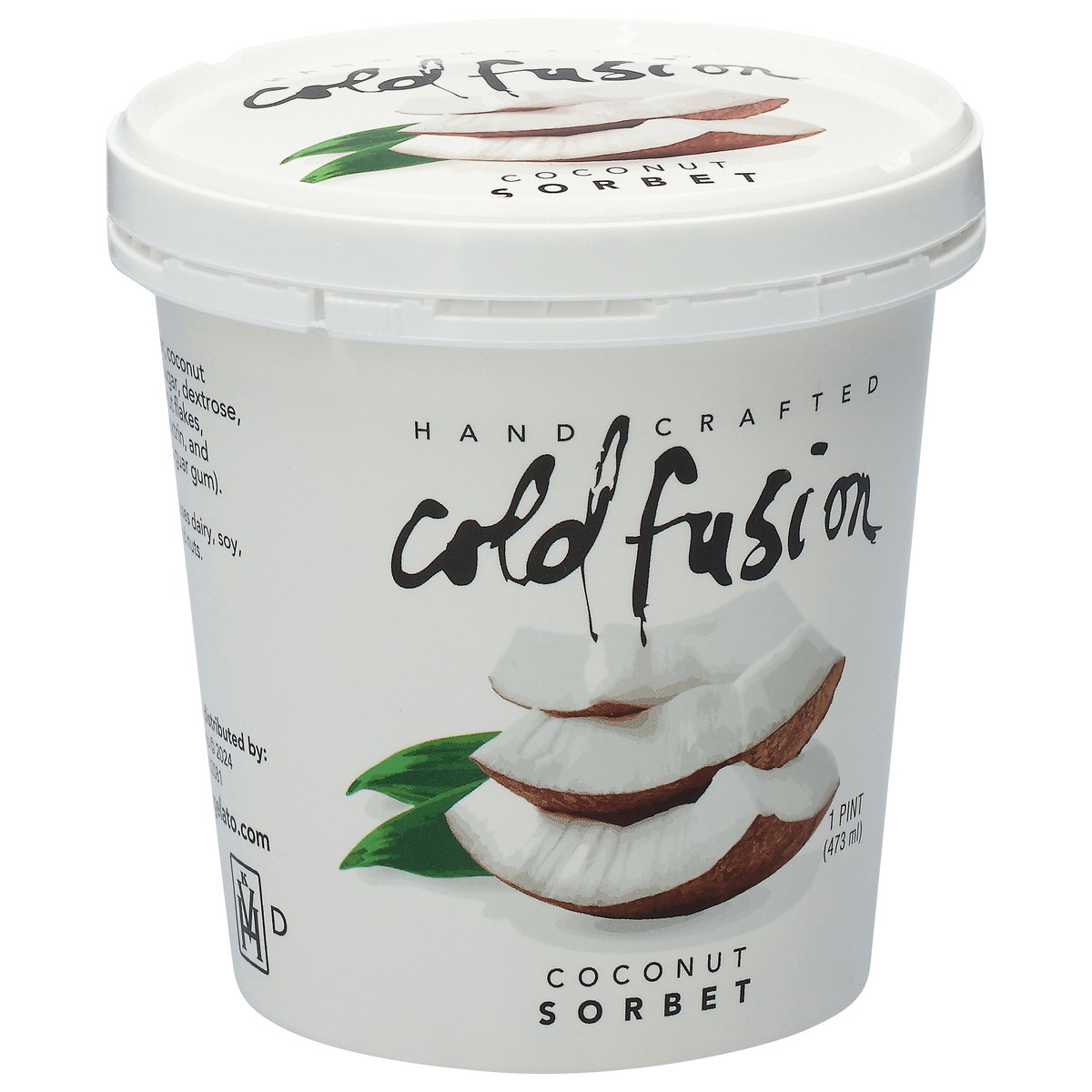 slide 3 of 4, Cold Fusion Coconut Sorbet 1 pt, 1 pint