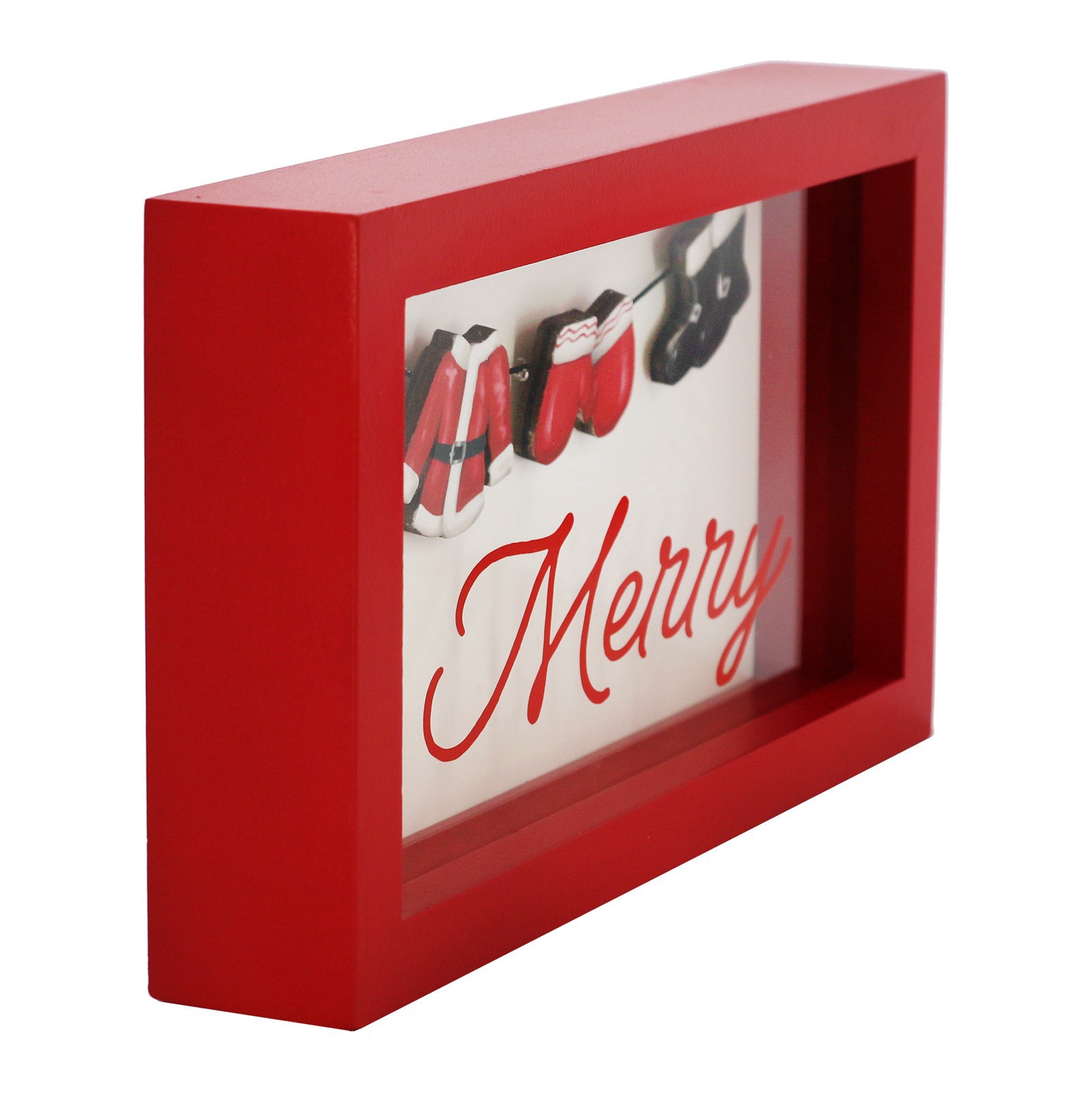 slide 3 of 4, 9" Red & White Santa's Clothes Tabletop Decor By Ashland, 9 in