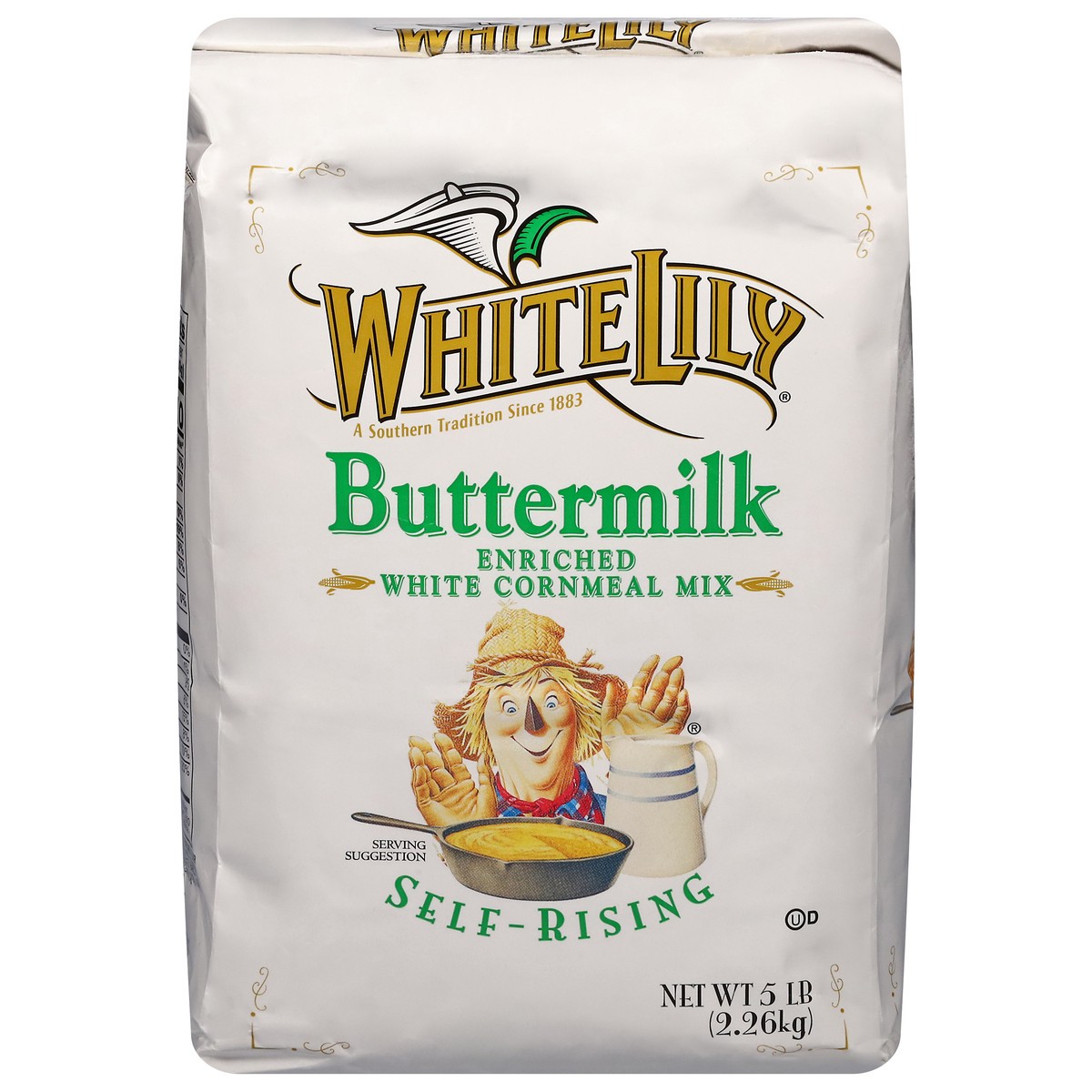 slide 1 of 9, White Lily Self Rising Enriched White Buttermilk Cornmeal Mix 5 lb, 5 lb