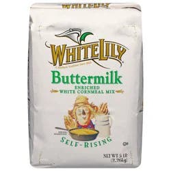 White Lily Self Rising Enriched White Buttermilk Cornmeal Mix 5 lb