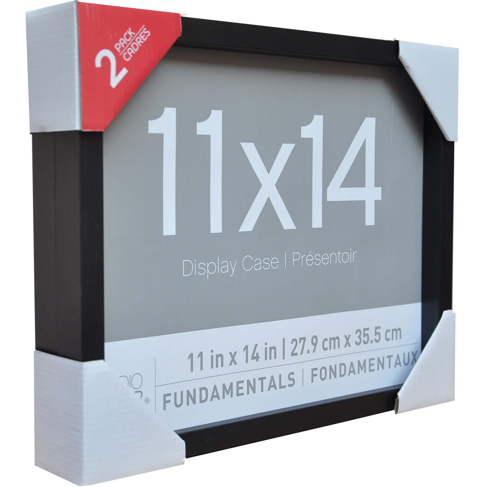 slide 2 of 4, 2 Pack Fundamentals 11" X 14" Black Shadow Boxes By Studio Decor, 11 in x 14 in