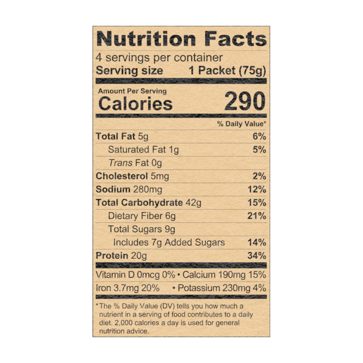 slide 8 of 12, Kodiak Cakes PEAK Oatmeal Packets, Berries & Cream, 13.23 oz/5 ct, 4 ct