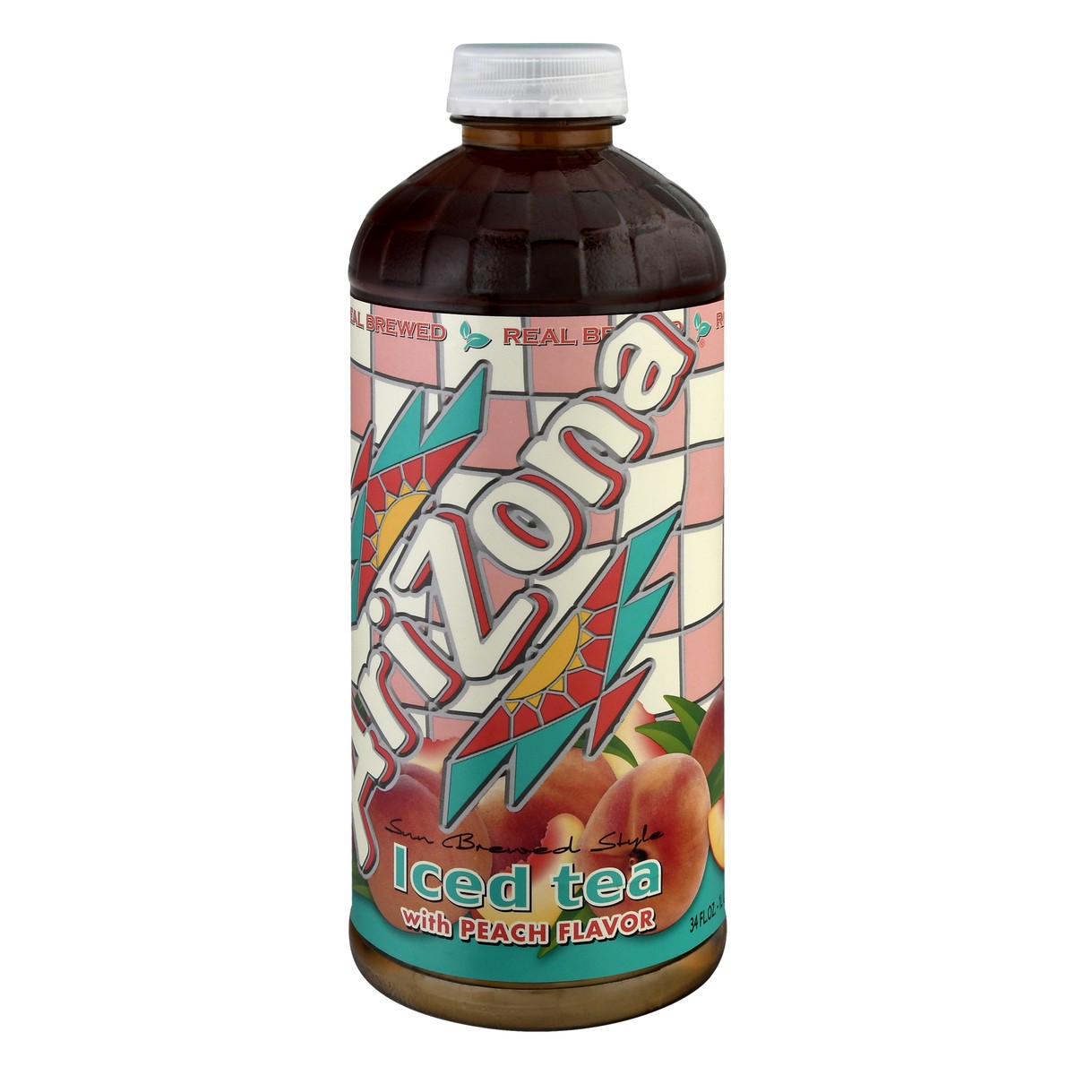 slide 10 of 13, AriZona Sun Brewed Style With Peach Flavor Iced Tea - 34 oz, 34 oz