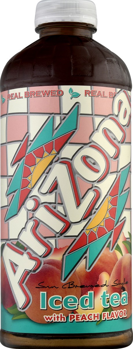 slide 1 of 13, AriZona Sun Brewed Style With Peach Flavor Iced Tea - 34 oz, 34 oz