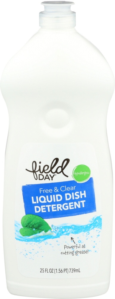 slide 1 of 1, Field Day Free & Clear Liquid Dish Detergent, 25 fl oz