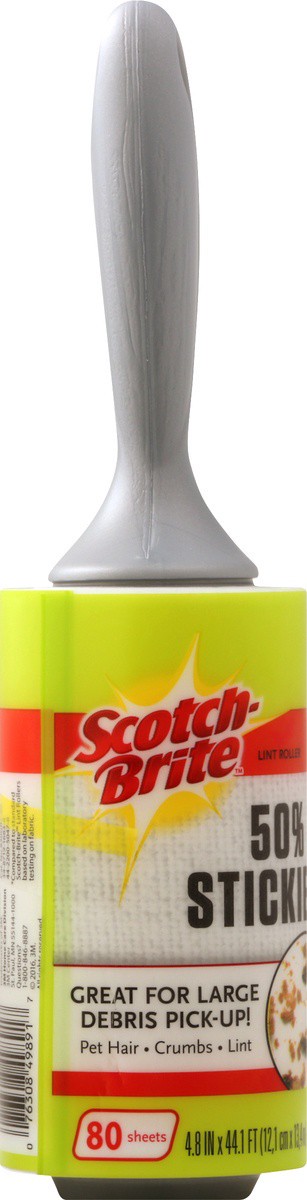 slide 2 of 7, Scotch-Brite Extra Large Lint Roller, 80 ct