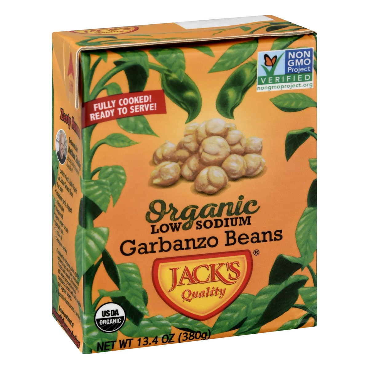 slide 2 of 11, Jack's Quality Organic Low Sodium Garbanzo Beans 13.4 oz, 13.4 oz