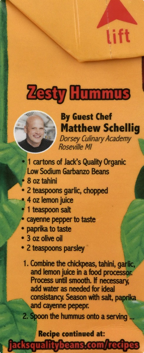 slide 11 of 11, Jack's Quality Organic Low Sodium Garbanzo Beans 13.4 oz, 13.4 oz