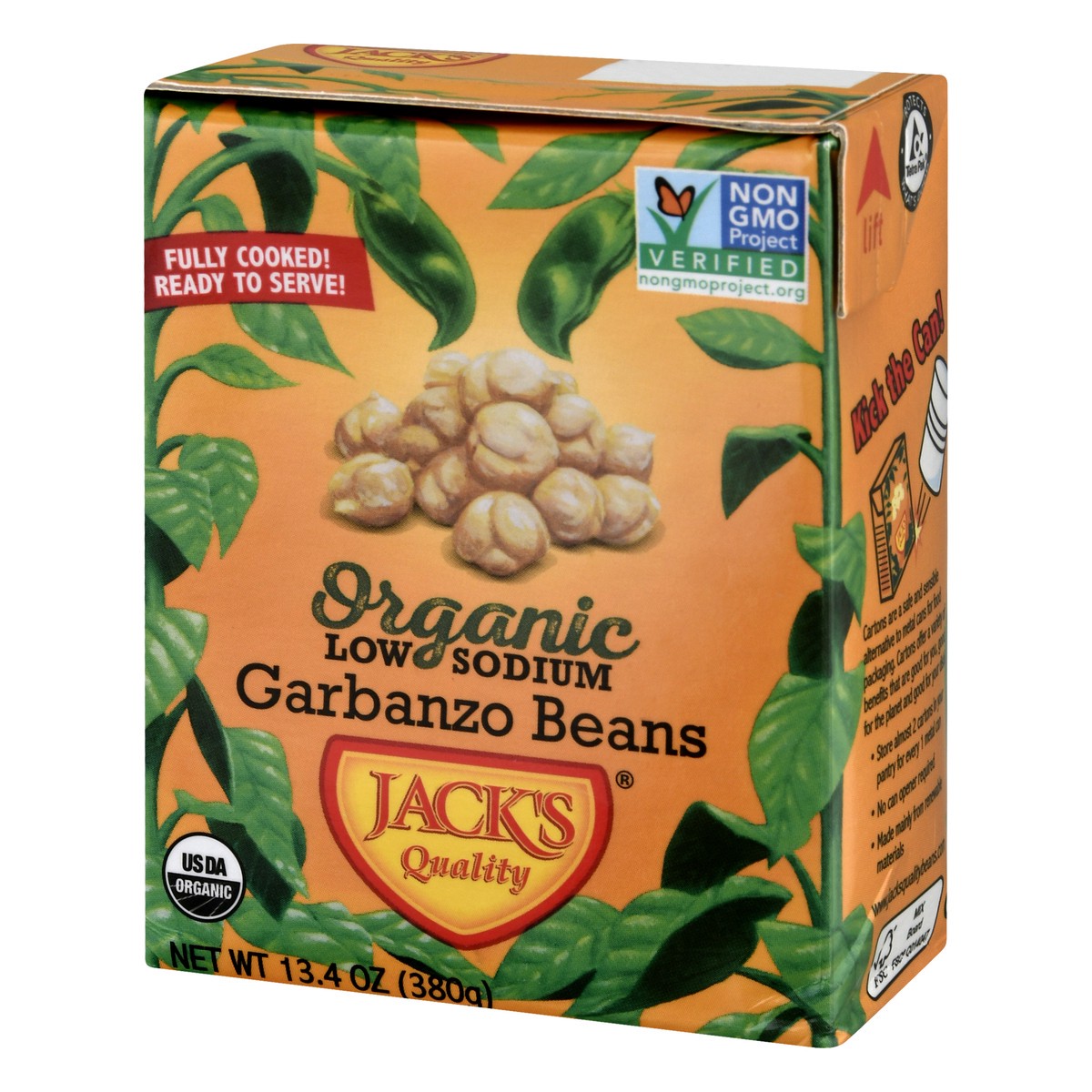 slide 8 of 11, Jack's Quality Organic Low Sodium Garbanzo Beans 13.4 oz, 13.4 oz