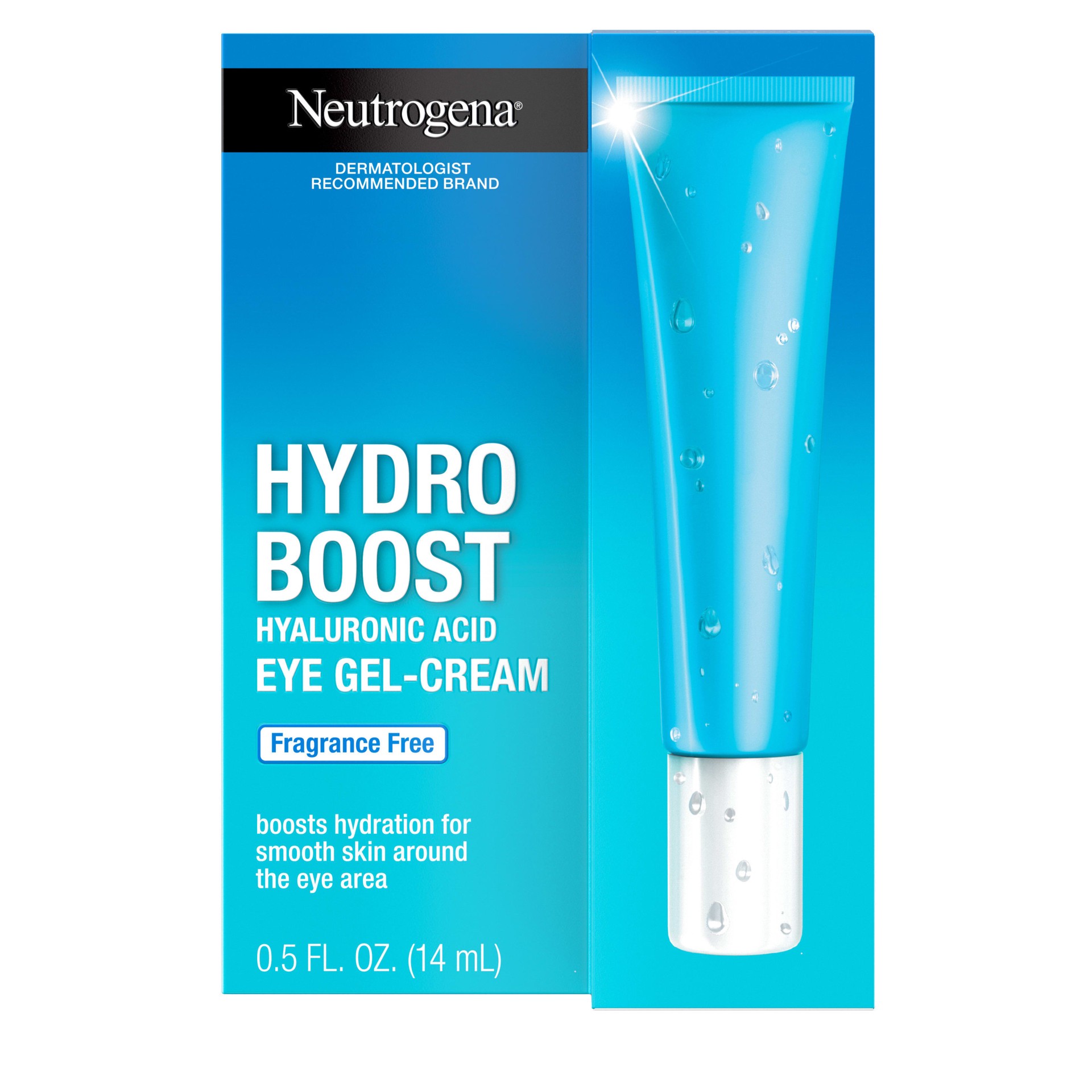 slide 2 of 10, Neutrogena Hydro Boost Eye Cream, Under-Eye Moisturizer with Hyaluronic Acid, Fragrance Free and Non-Comedogenic, 0.5 Oz, 0.5 fl oz