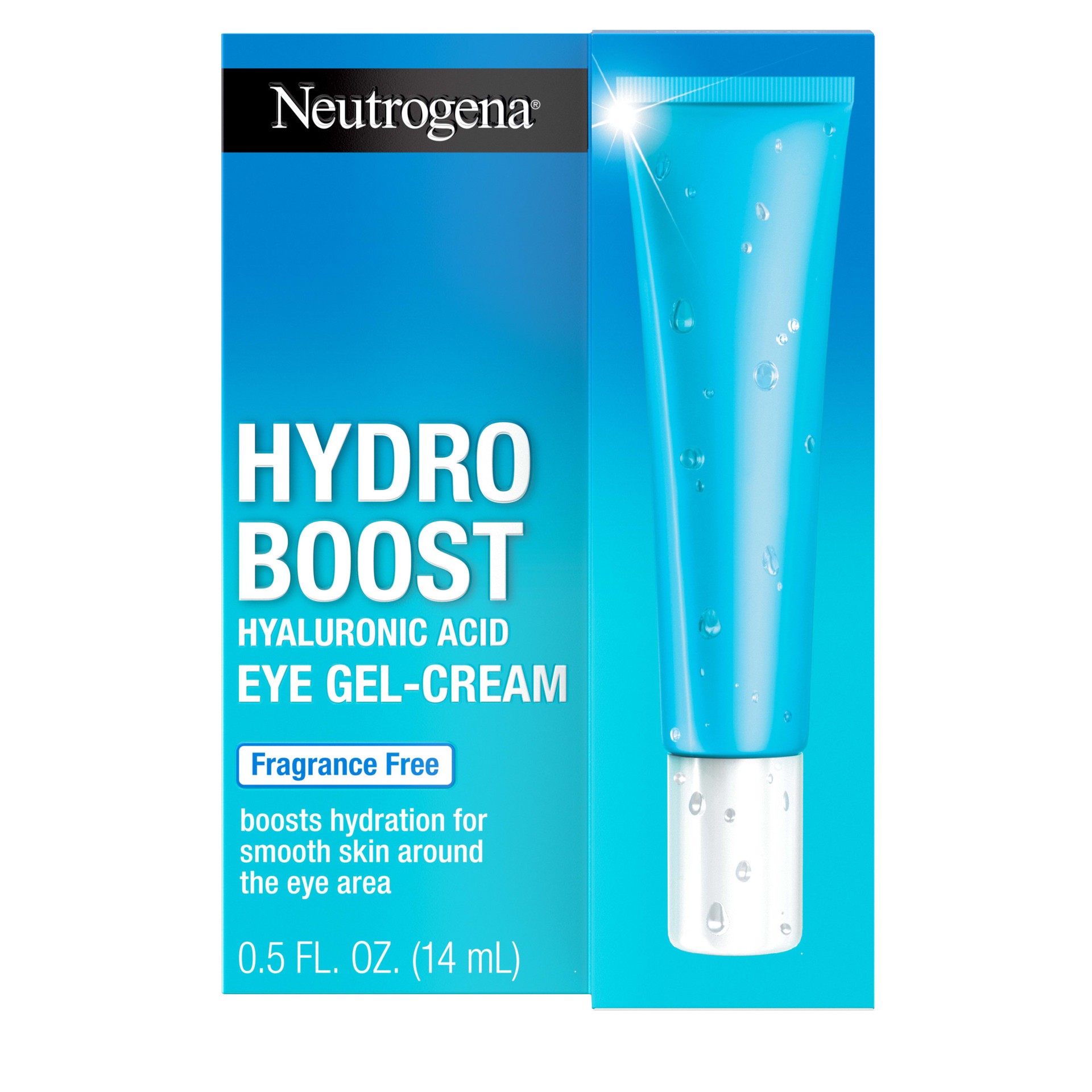 slide 1 of 10, Neutrogena Hydro Boost Eye Cream, Under-Eye Moisturizer with Hyaluronic Acid, Fragrance Free and Non-Comedogenic, 0.5 Oz, 0.5 fl oz