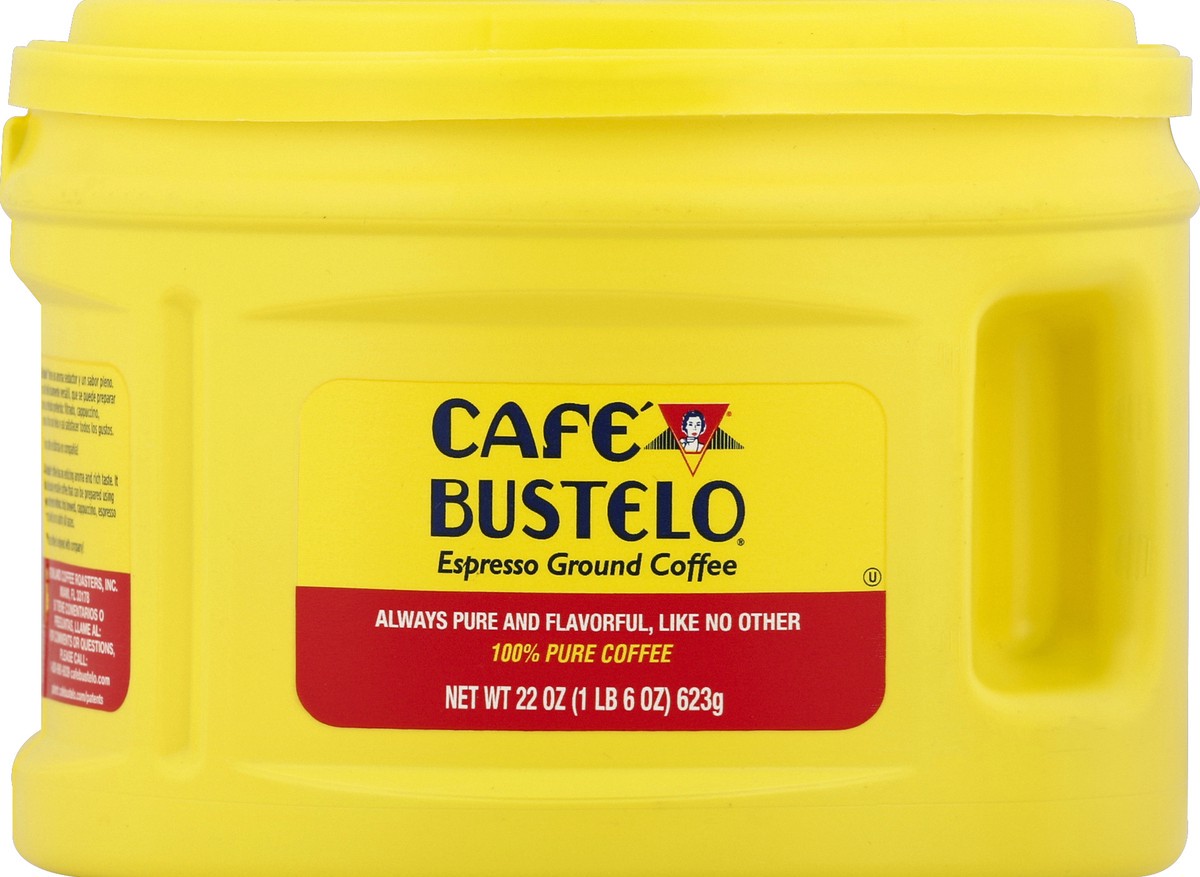 slide 7 of 7, Café Bustelo Espresso Ground Coffee, Dark Roast, 22-Ounce Canister, 22 oz