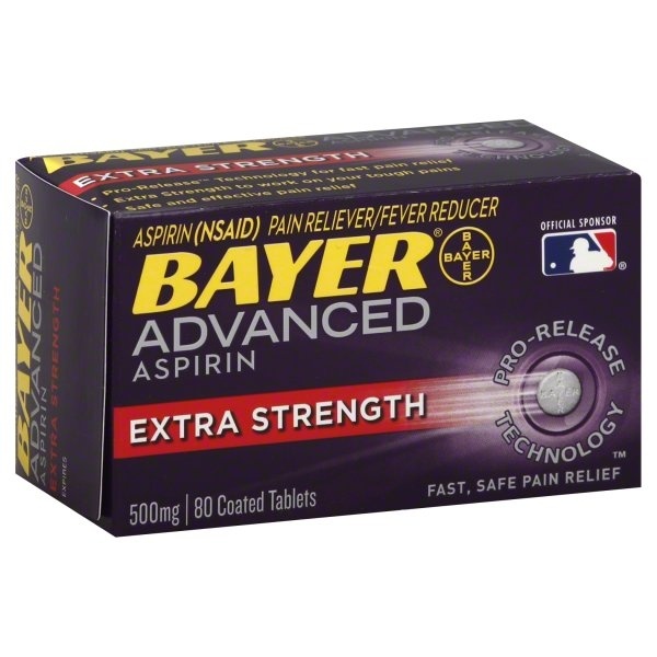 Bayer Aspirin Bayer Advanced Aspirin Tablets Extra Strength 80 ct Shipt