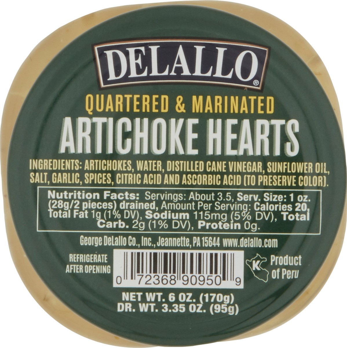 slide 4 of 11, DeLallo Quartered Artichoke Hearts, 6 oz