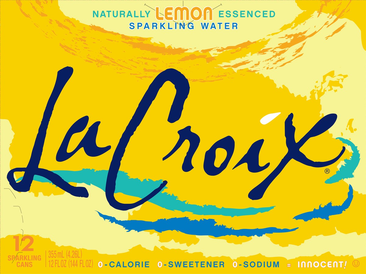 slide 4 of 7, La Croix Lemon - 12 ct, 12 ct; 144 oz