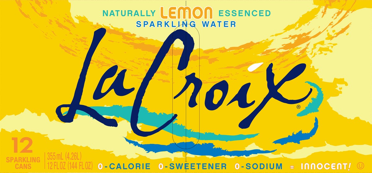 slide 2 of 7, La Croix Lemon - 12 ct, 12 ct; 144 oz