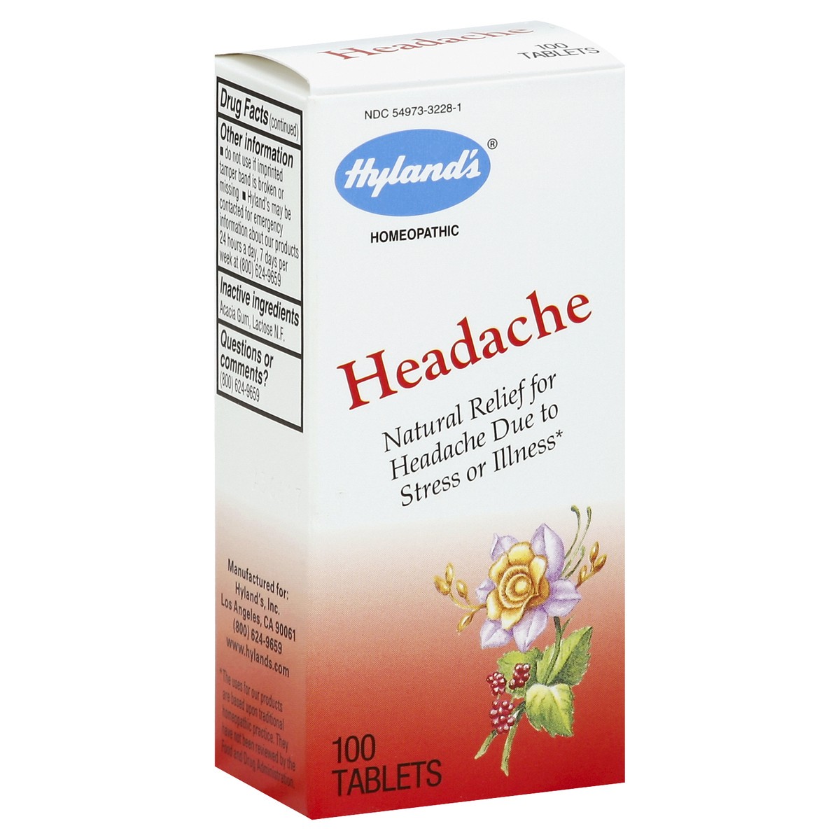 slide 4 of 5, Hyland's Headache 100 ea, 100 ct