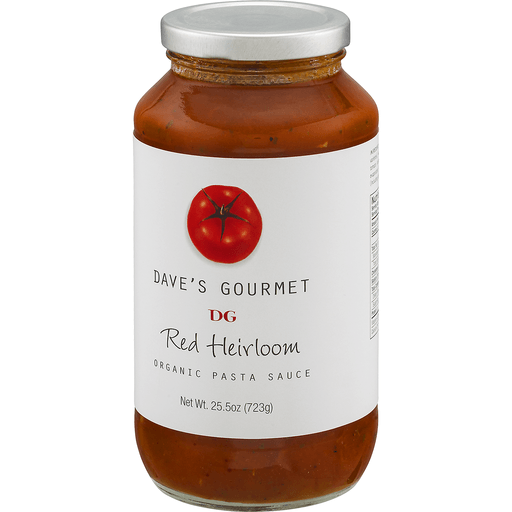 slide 4 of 10, Dave's Gourmet Organic Red Heirloom Pasta Sauce, 26 oz