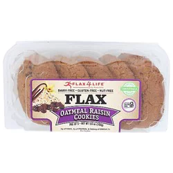 Flax4Life Cookies Oatmeal Raisnn 5 Count - 5.6 Oz