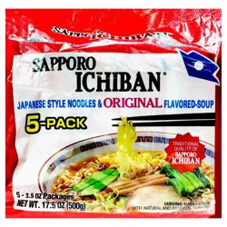 Sapporo Ichiban Original Ramen Noodle Soup - 17.5oz/5ct