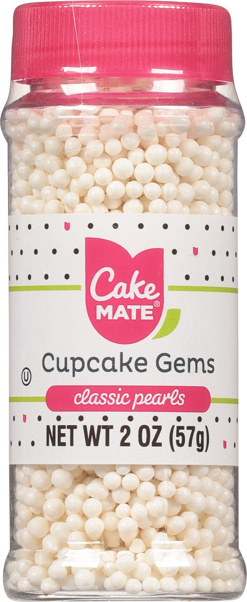 slide 6 of 9, Cake Mate White Pearl Cupcake Decors, 2 oz