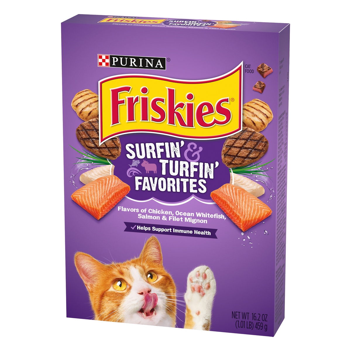 slide 3 of 9, Purina Friskies Surfin' & Turfin' Favorites Cat Food, 16 oz