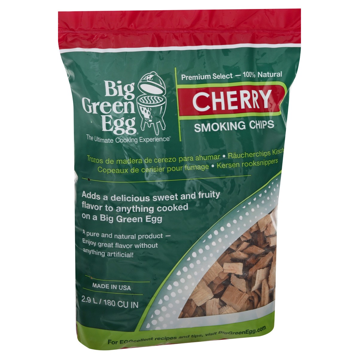 slide 5 of 11, Big Green Egg Cherry Smoking Chips 2.9 lt, 2.90 l