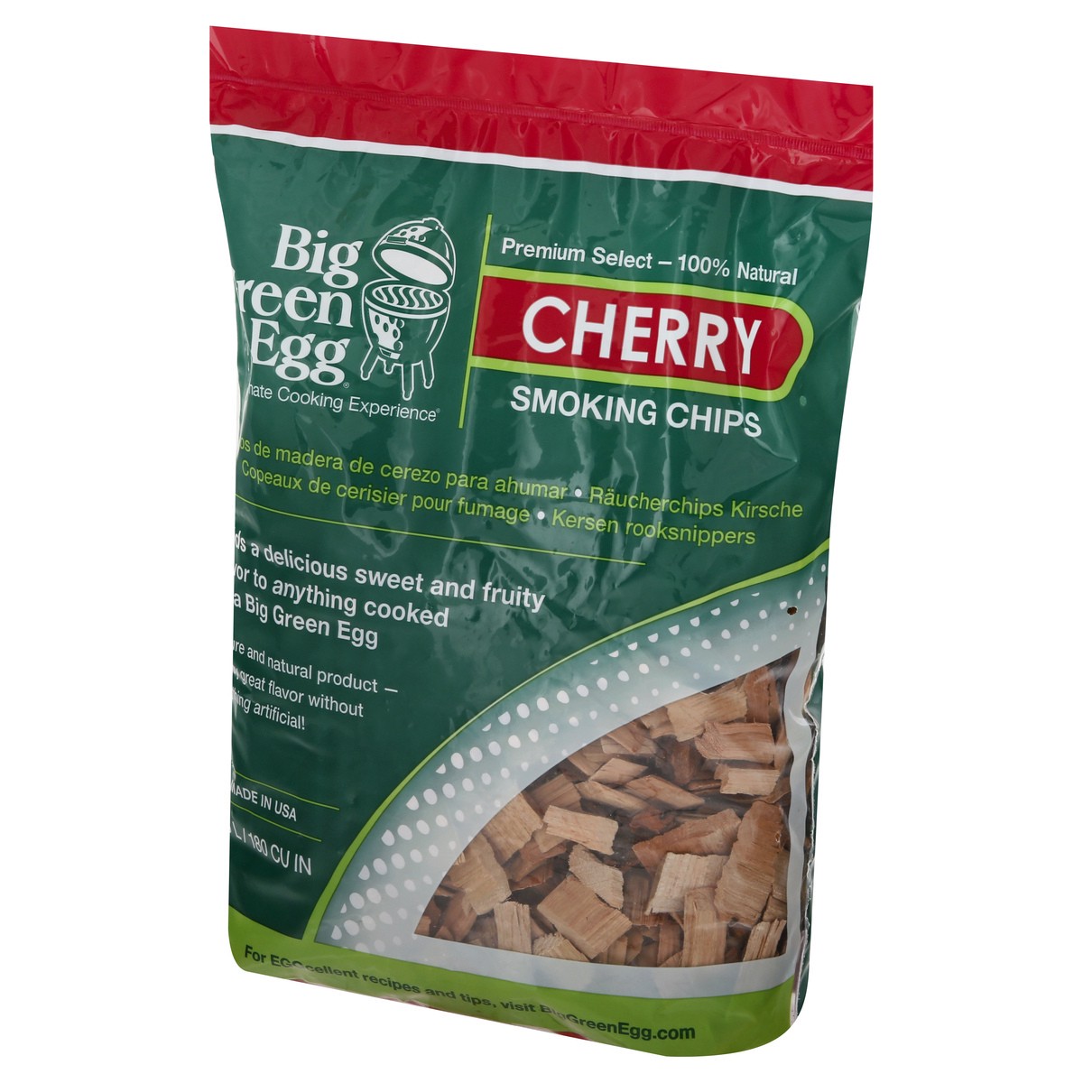 slide 10 of 11, Big Green Egg Cherry Smoking Chips 2.9 lt, 2.90 l