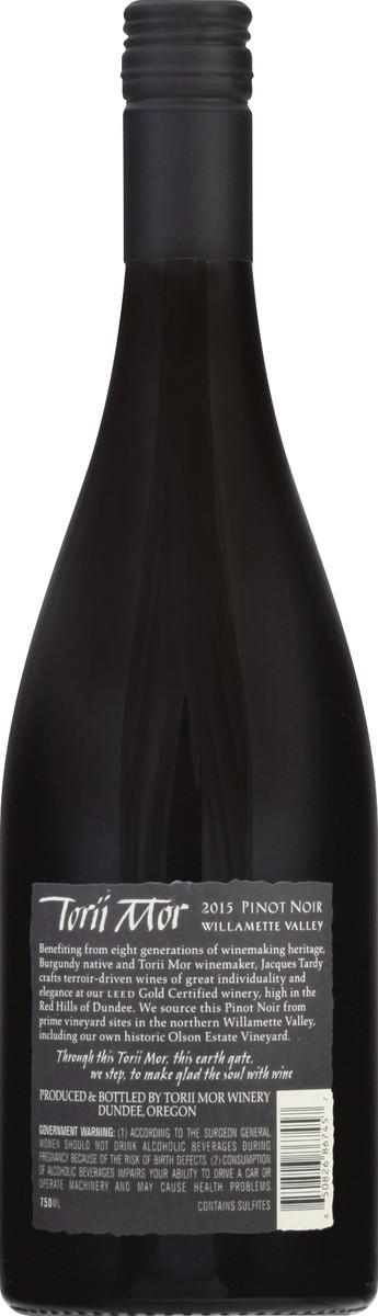 slide 8 of 9, Torii Mor Pinot Noir 750 ml, 750 ml