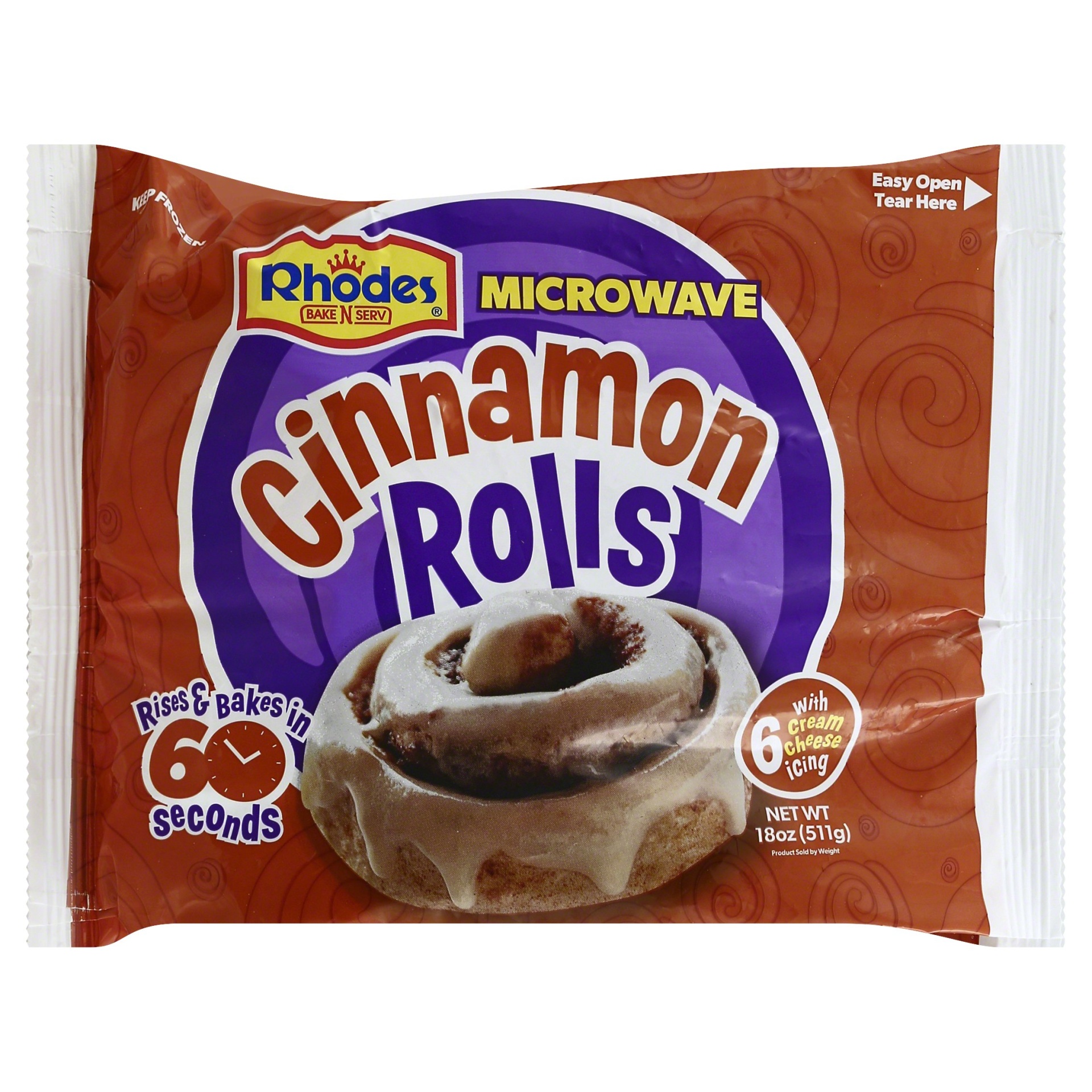 slide 1 of 1, Rhodes Microwave Cinnamon Rolls, 18 oz