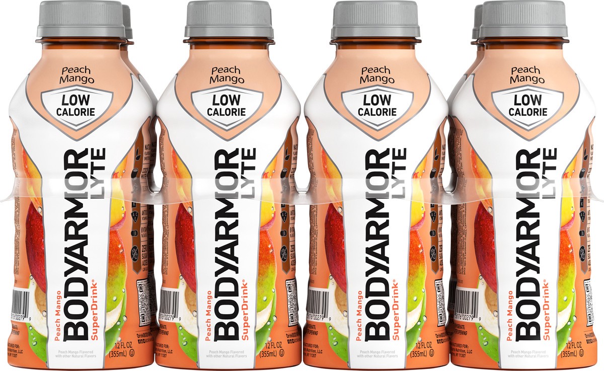 slide 7 of 12, BODYARMOR LYTE Peach Mango, 12 fl oz, 8 Pack, 8 ct