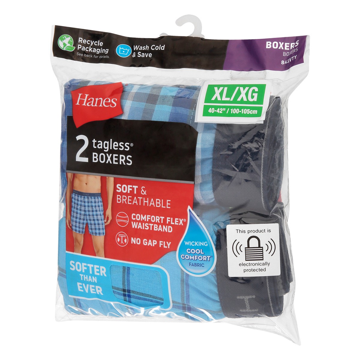 slide 3 of 10, Hanes XL Tagless Boxers 2 ea, 2 ct