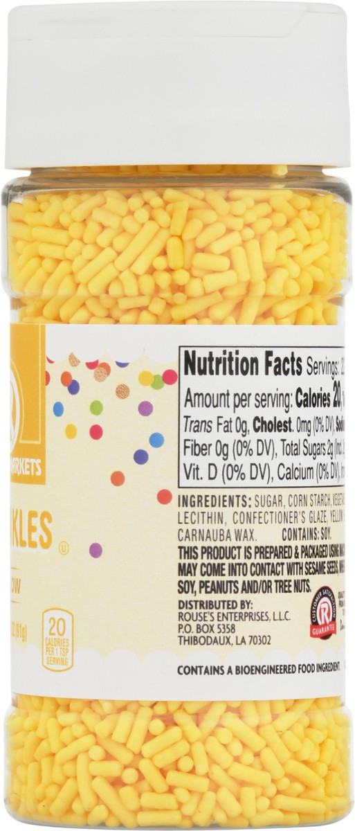 slide 2 of 14, Rouses Markets Yellow Sprinkles 3.2 oz, 3.2 oz