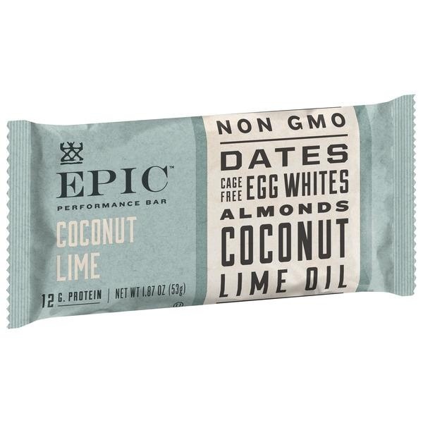 slide 1 of 1, Epic Coconut Lime Performance Bar, 1.87 oz