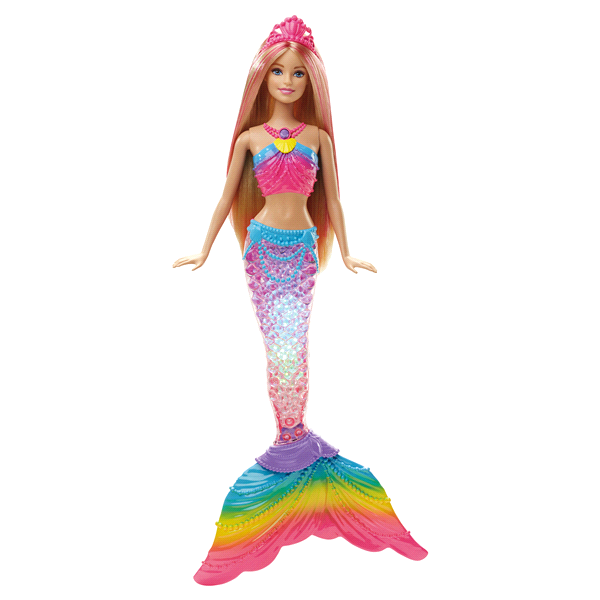 slide 1 of 1, Barbie Rainbow Lights Mermaid Doll, 1 ct